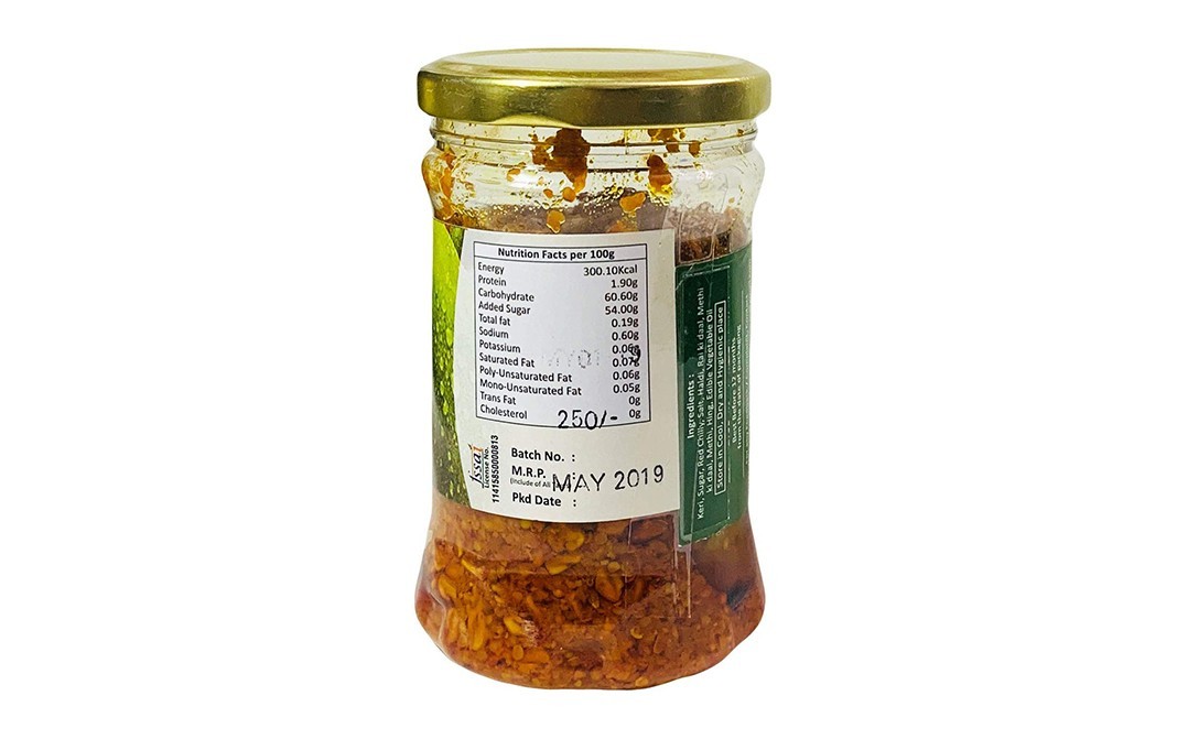 Jyoti Ben's Methiya Keri    Glass Jar  200 grams